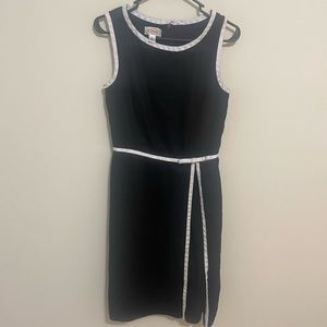 Talbots black/white dress, size 4